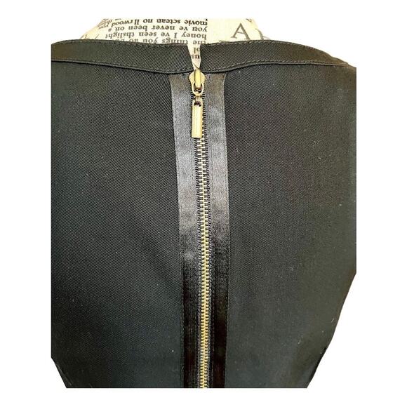 Theory Size 6 Black Virgin Wool Sleeveless Fit Flare Dress Capsule Layering - Picture 3 of 5